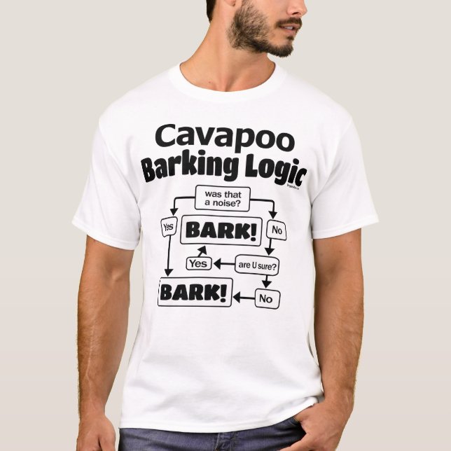 Camiseta Cavapoo Barking Logic (Frente)