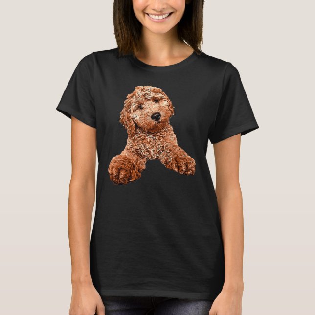 Camiseta Cavapoo Labradoodle Goldendoodle Poodle Mix (Frente)