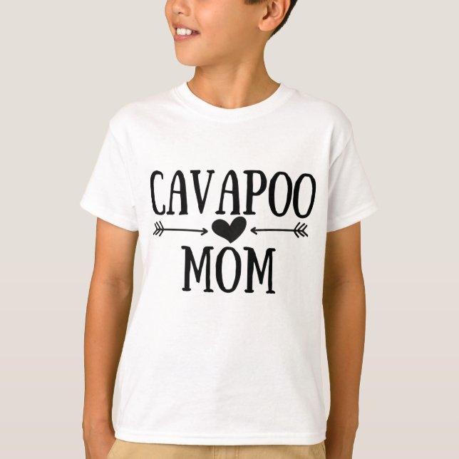 Camiseta Cavapoo Mãe Funny Cavapoos Presente para Mulheres  (Frente)