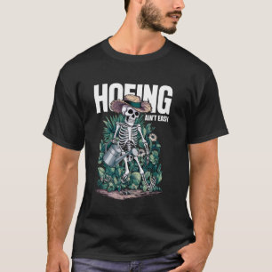 Camiseta Cavar não é Fácil Esqueleto Divertido Jardim Jardi