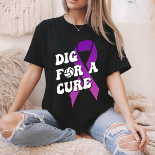 Camiseta Cavar Por Uma Cura, Conscientização sobre Câncer d