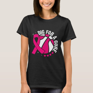 Camiseta Cavar Por Uma Cura Sketll Rosa Conscientização do
