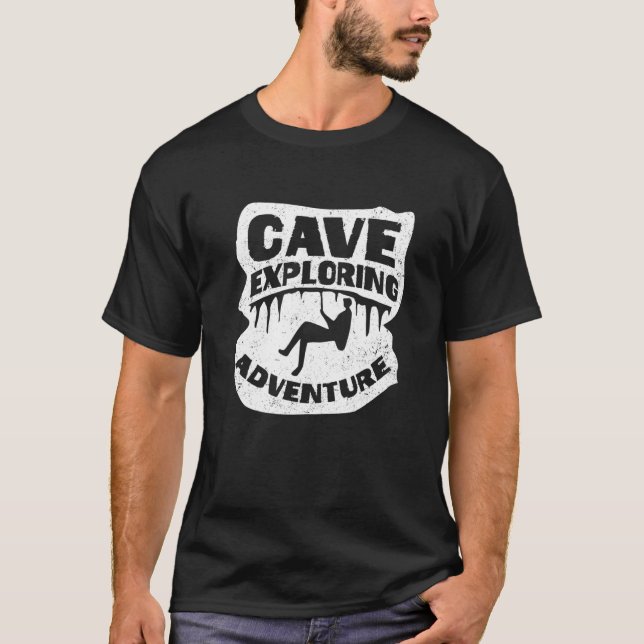 Camiseta Cave Exploring Adventure Caving Spelunking Spelolo (Frente)