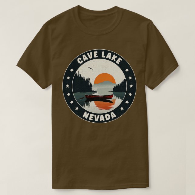 Camiseta Cave Lake Nevada Sunset (Frente do Design)