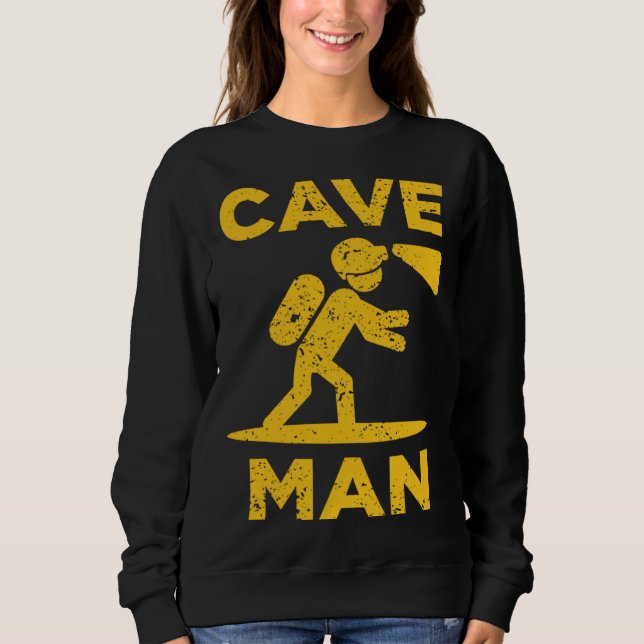 Camiseta Cave Man Cave Explorer And Nature (Frente)