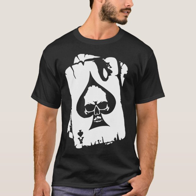 Camiseta Caveira - Ás de espadas (Frente)
