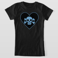 Caveira Azul no Coração