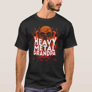 Camiseta Caveira Brutal de Metal Pesado Caveira De Vovô De