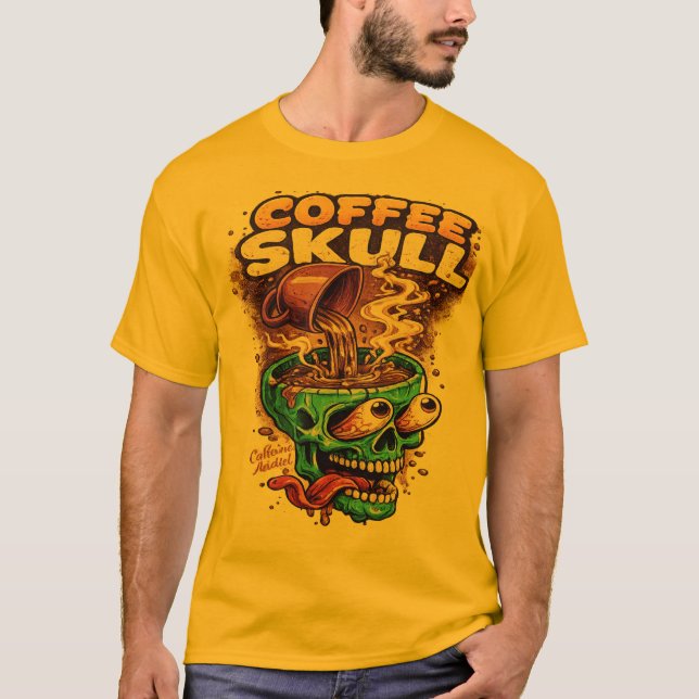 Camiseta Caveira Café (Frente)