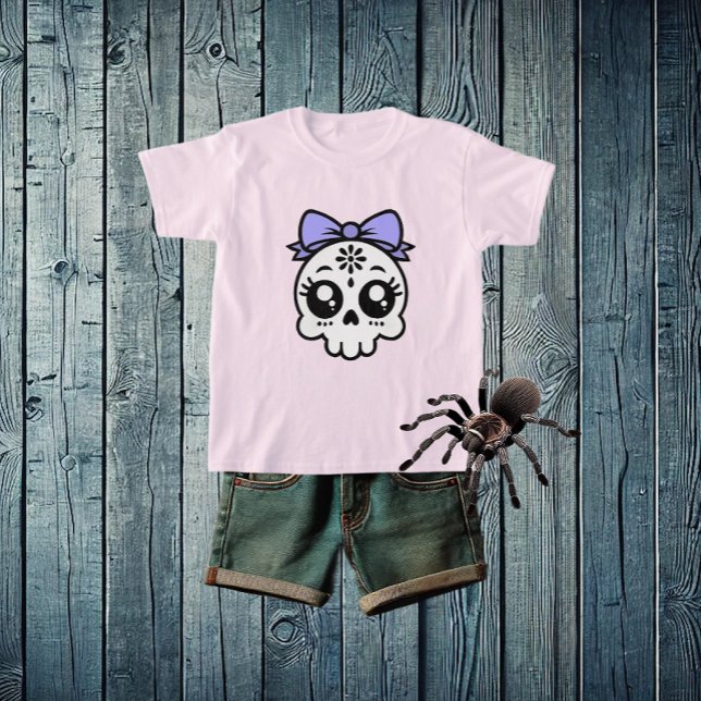 Camiseta Caveira com Arco (Pretty in pink.)