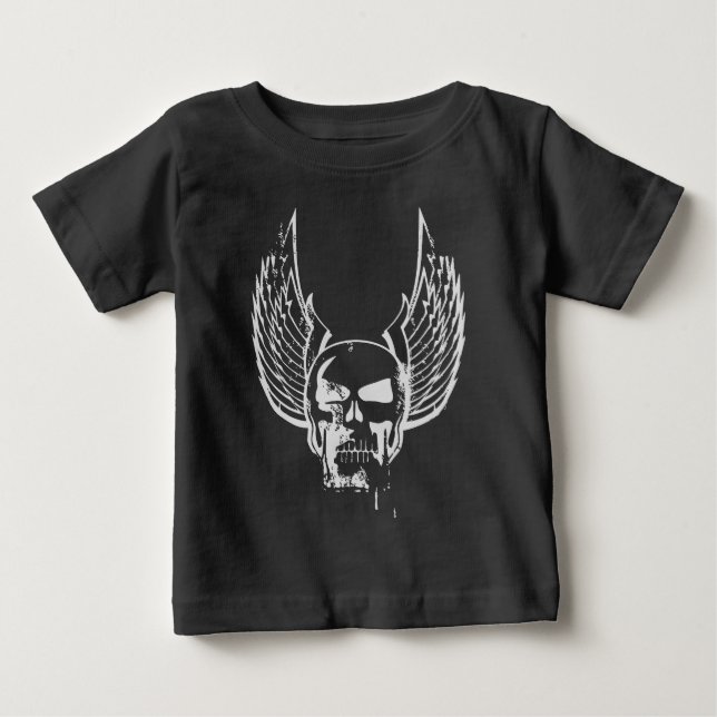 Camiseta Caveira com Asas Etéreas (Frente)