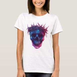 Camiseta Caveira com Coroa de Espinhos