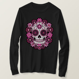 Camiseta Caveira de Açúcar Rosa