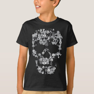 Camiseta Caveira de Cachorro - Esqueleto de Cachorro Sinist
