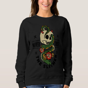 Camiseta Caveira de Halloween Nunca Confie No Sinuoso Tatua