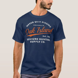 Camiseta Caveira de Oak Island Nunca Sai da Dobra de Diggin