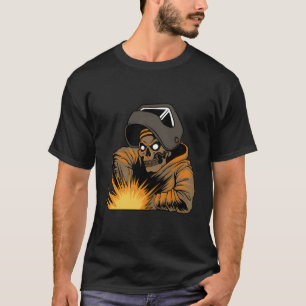 Camiseta Caveira de Soldadura - Soldador de Metais