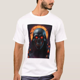 Camiseta Caveira de Vampiro da Meia-Noite