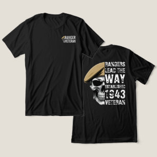 Camiseta Caveira de Veterano Rangers Lead The Way