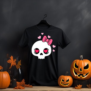 Camiseta Caveira do Arco Rosa Adorável
