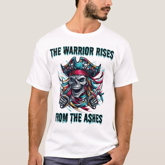 Camiseta Caveira do Guerreiro: Dia dos Mortos 3 (Frente)
