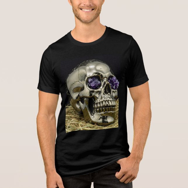Camiseta Caveira do ouro com olhos de Ametist (Frente)