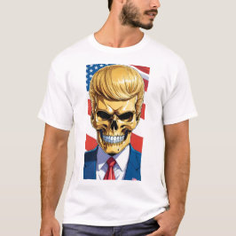 Camiseta Caveira do Ouro Trump MAGA 2024
