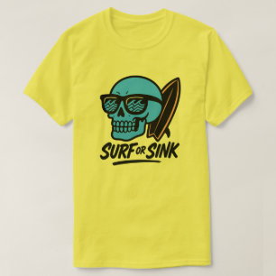 Camiseta Caveira do surf ou do Dissipador