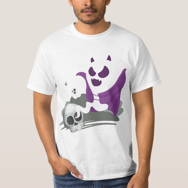 Camiseta Caveira e Fantasma (Frente)
