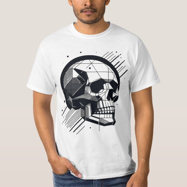 Camiseta Caveira em estilos diferentes 04 (Frente)
