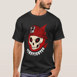 Camiseta Caveira Fumaça Bombeiro Voluntário Faça Isso Por