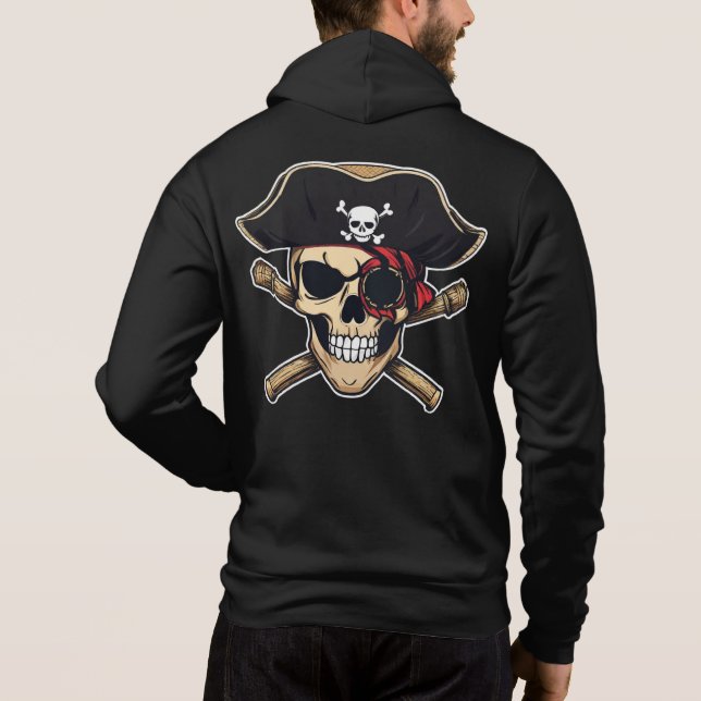 Camiseta Caveira Pirata (Verso)