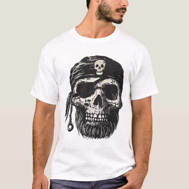 Camiseta Caveira Pirata (Frente)