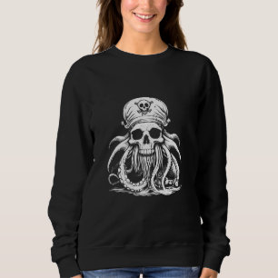 Camiseta Caveira Pirata Capitão Polvo Demônio Tatuagem Dia