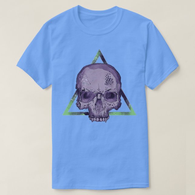 Camiseta Caveira Roxa (Frente do Design)
