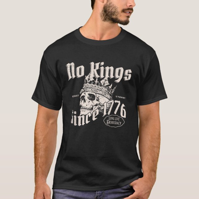 Camiseta Caveira Sem Reis Desde 1776 (Frente)