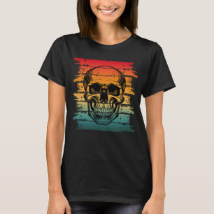 Camiseta Caveira Silhueta Vintage Retro