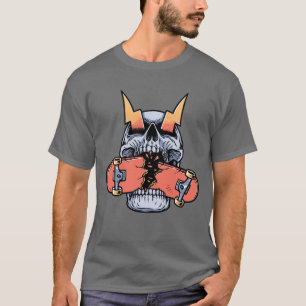 Camiseta Caveira Skate Meninos Adolescentes Presen