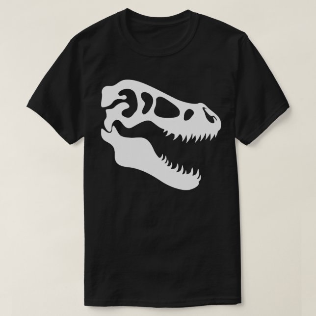 Camiseta Caveira TRex (Frente do Design)