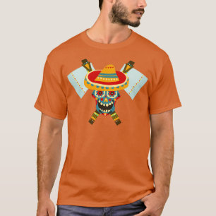 Camiseta Caveira Tribal Dual Ax 13