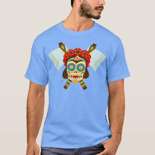 Camiseta Caveira Tribal Dual Ax 9