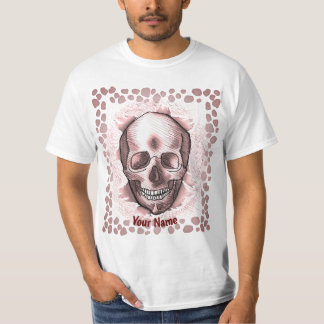 Camiseta Caveira Vermelha