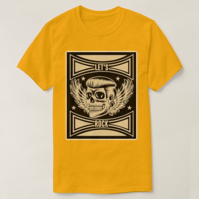 Camiseta "Caveiras com Asas" (Frente do Design)