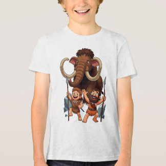 Camiseta Caveman Dad and Son Mammoth Hunt