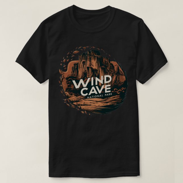Camiseta Caverna de vento (Frente do Design)