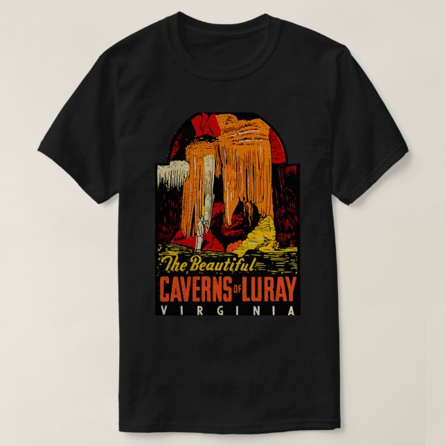 Camiseta Cavernas de Luray (Frente do Design)