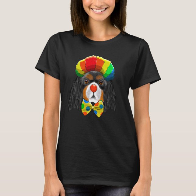 Camiseta Caviador Cavalier King Charles Spaniel Circus Cog (Frente)