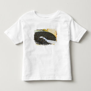 Camiseta Caviar preto e uma colher de madrepérola para