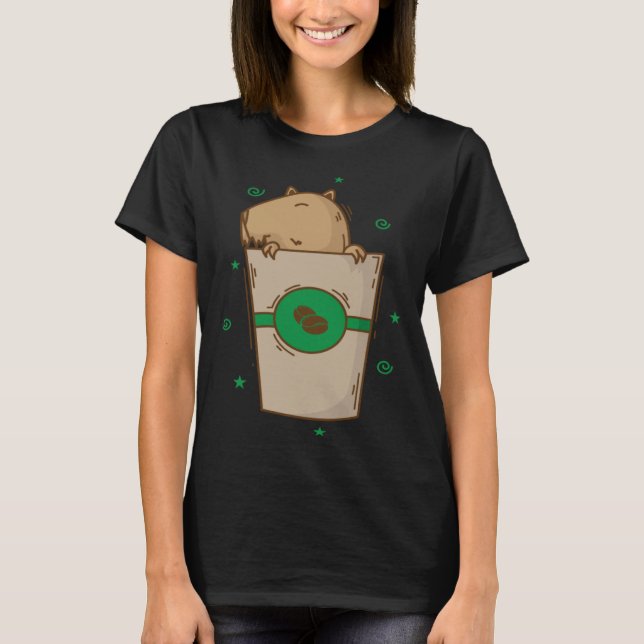 Camiseta Caviidae Guinea Pig in Coffee Mug (Frente)