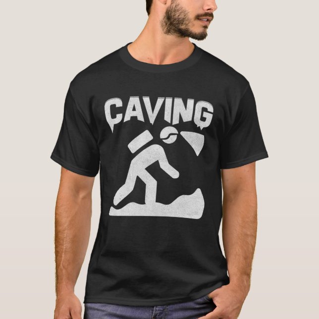 Camiseta Caving  Cave Man Cavers Cave  Sayings Costume (Frente)